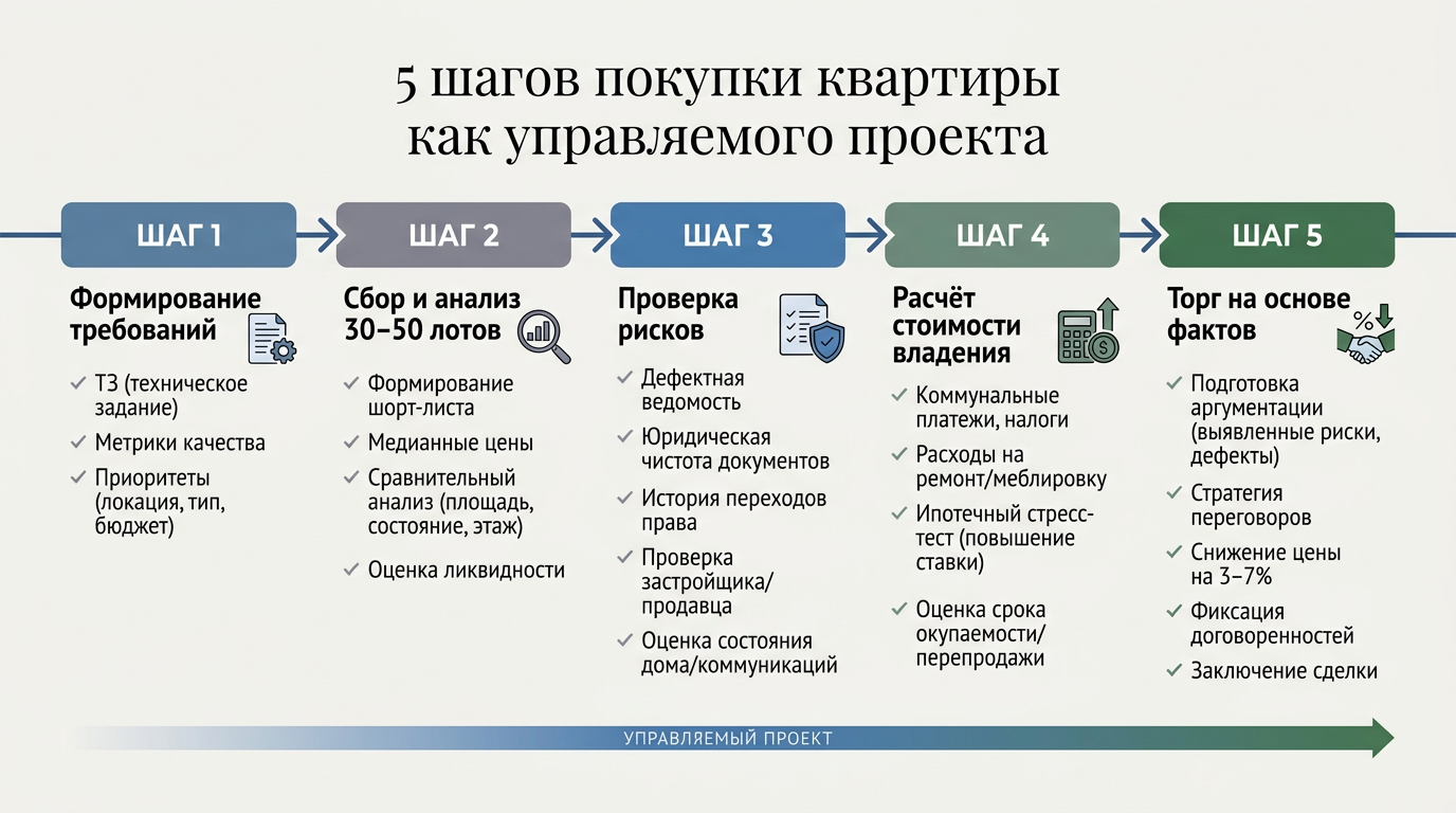 5 шагов покупки квартиры